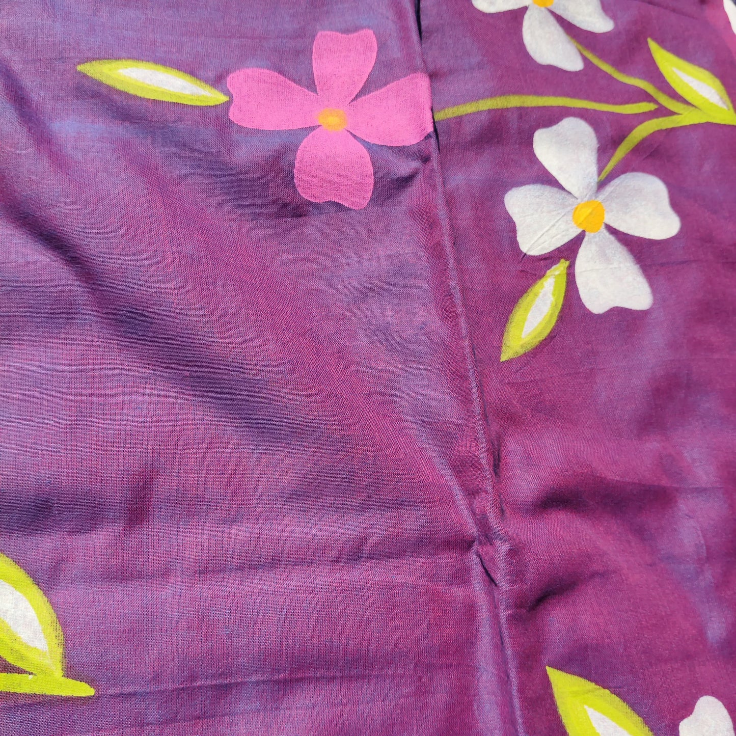 Purple with floral prints
