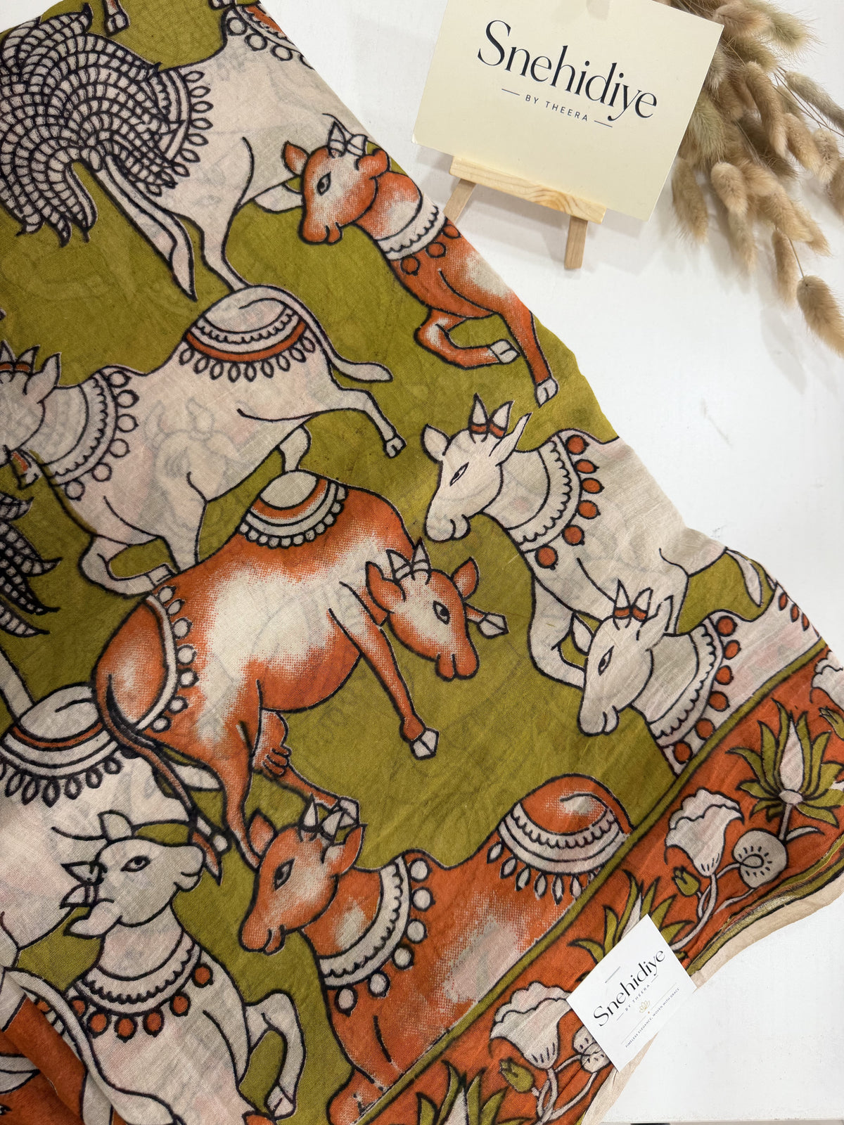 Kalahasti Prints - Mehendi Green