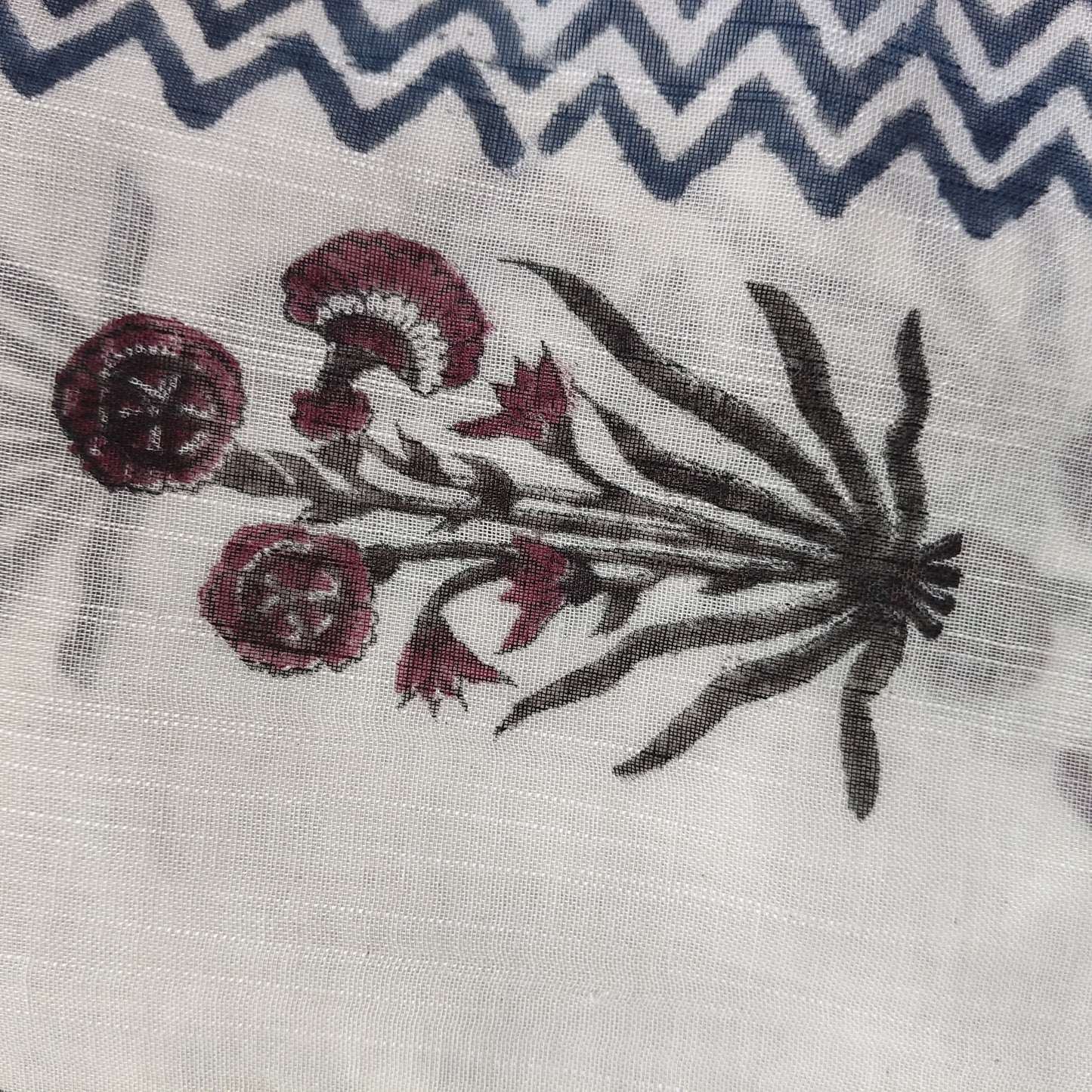 White & Blue Premium Linen