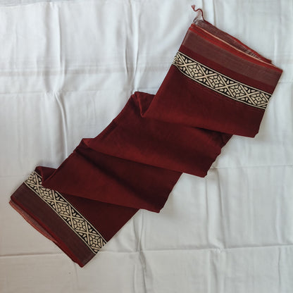 Brown Linen with Thin Border