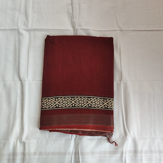 Brown Linen with Thin Border