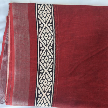 Brown Linen with Thin Border