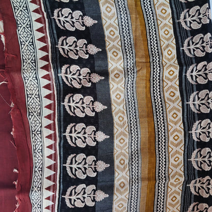 Brown Linen with Thin Border