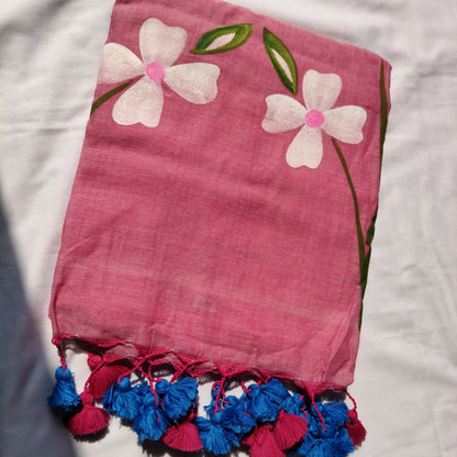 Baby Pink with floral prints