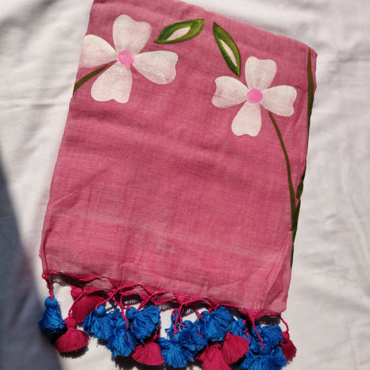 Baby Pink with floral prints