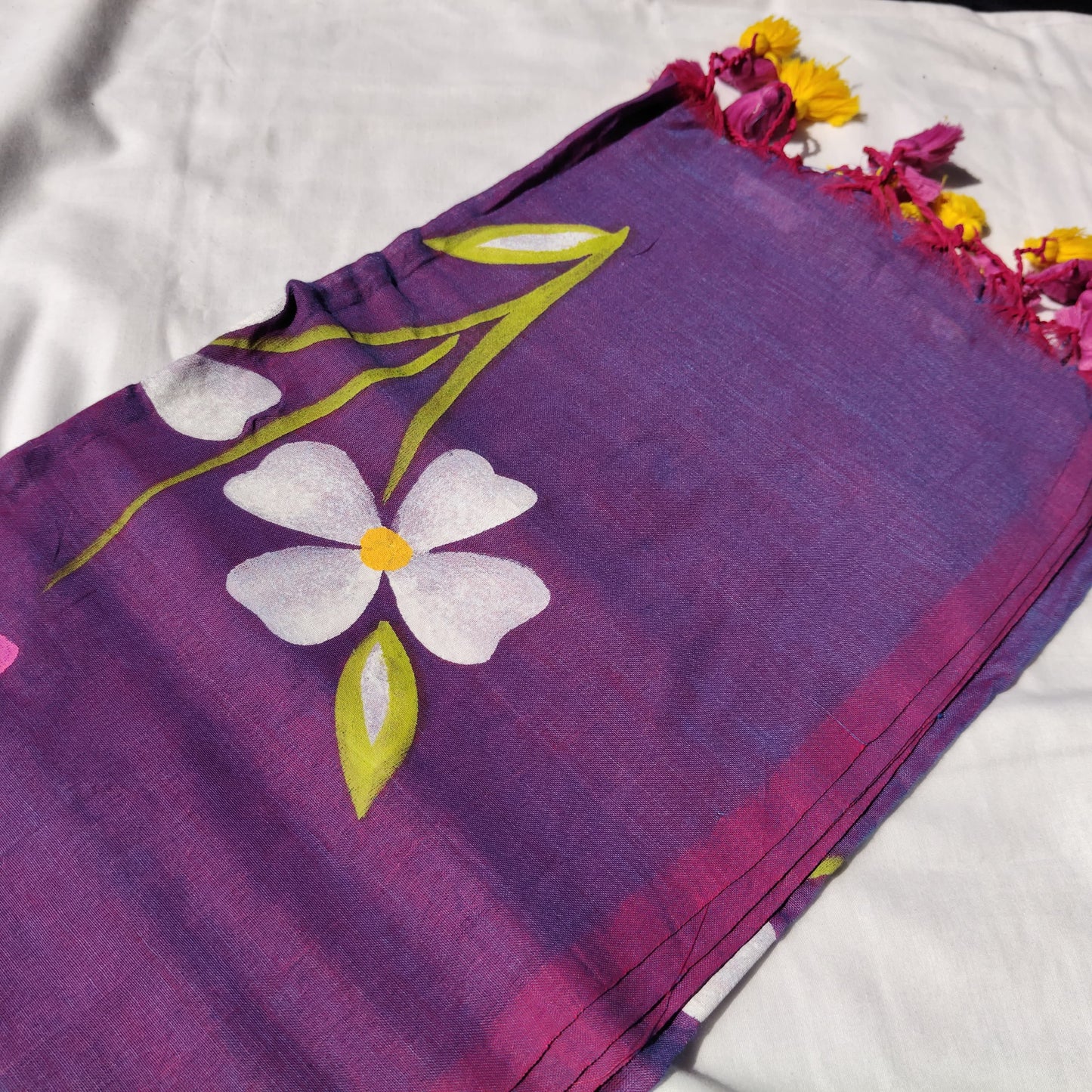 Purple with floral prints