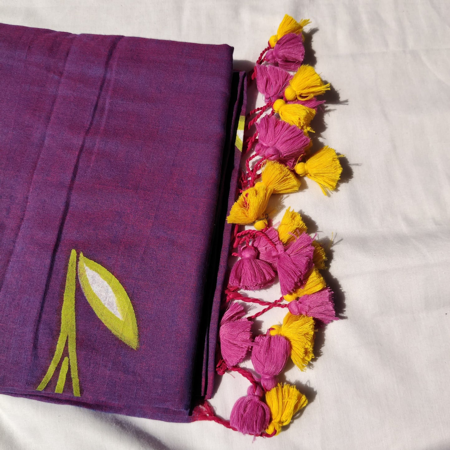 Purple with floral prints