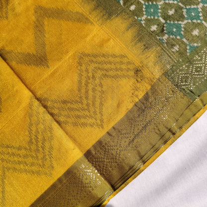 Mustard Yellow with Mehendi Green