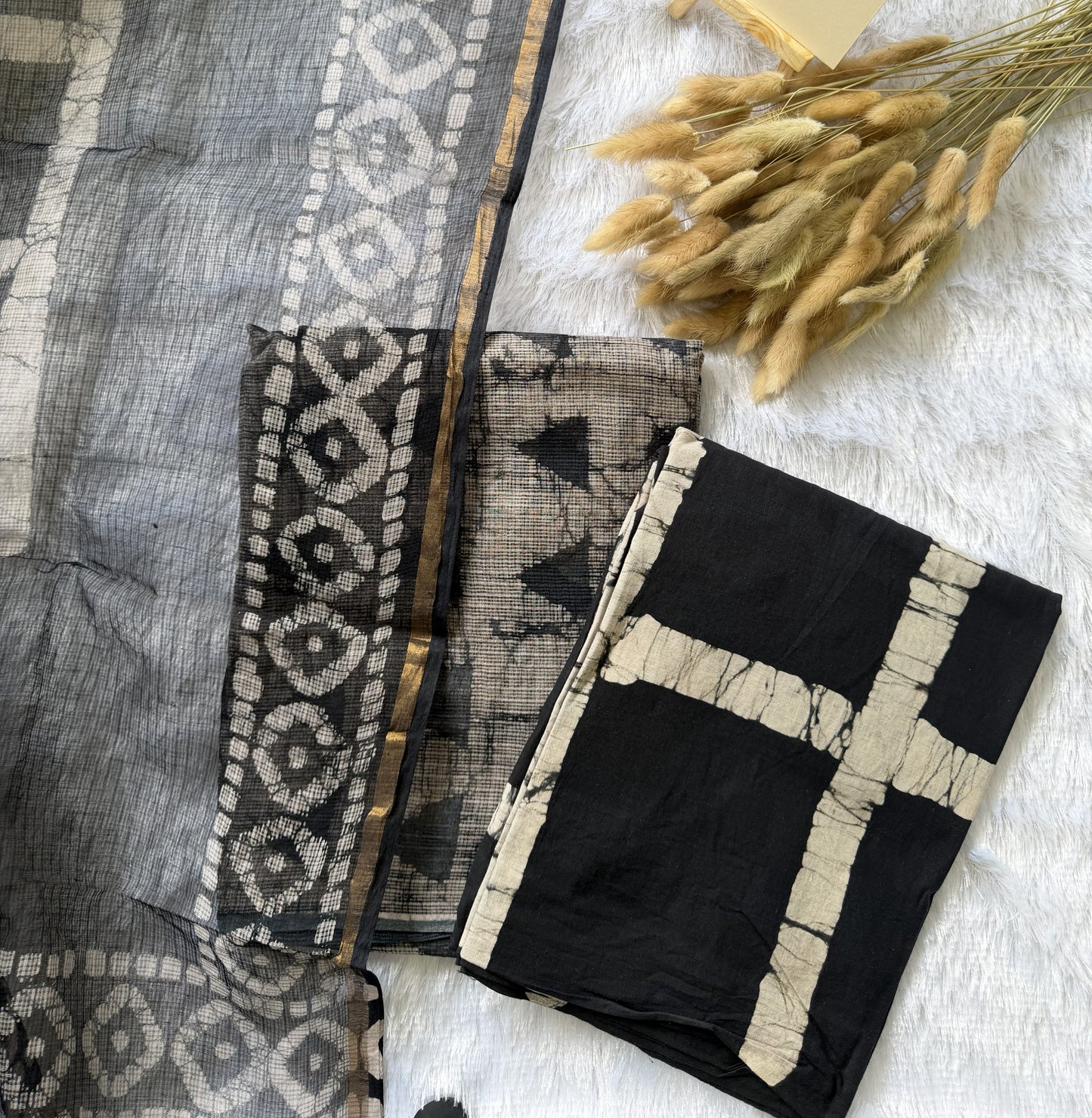Black & Beige Kurti Set