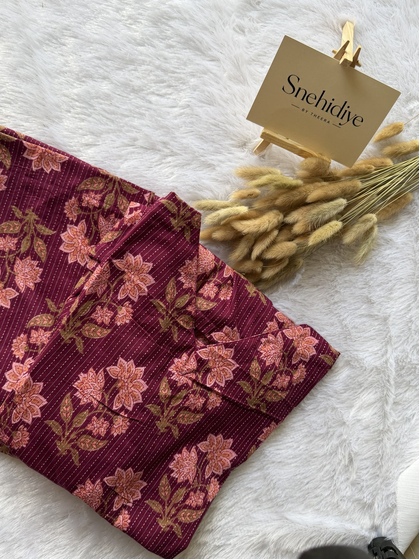 Purple Kantha