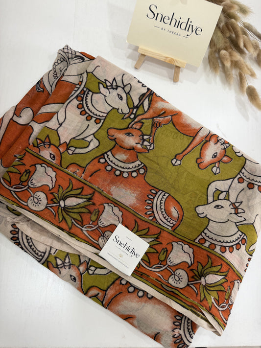Kalahasti Prints - Mehendi Green