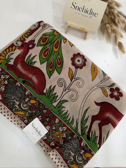 Deer - Beige & Multi Color