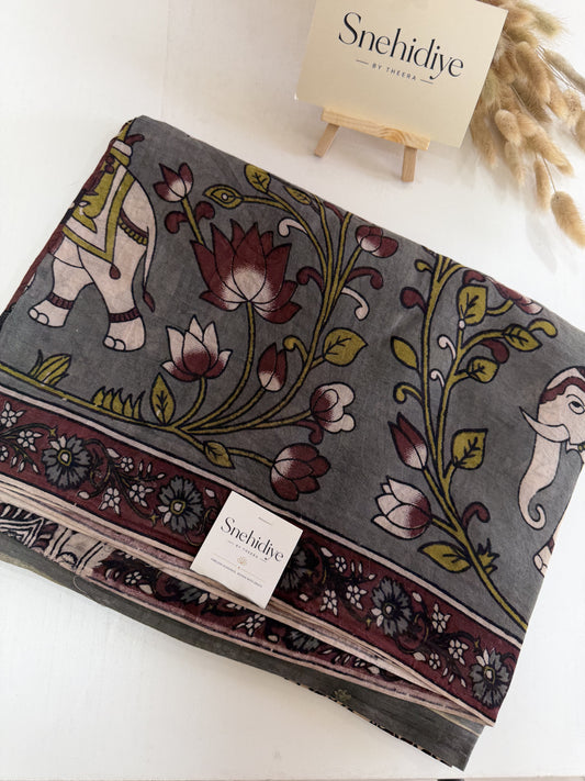 Royal Elephants on Ash Grey