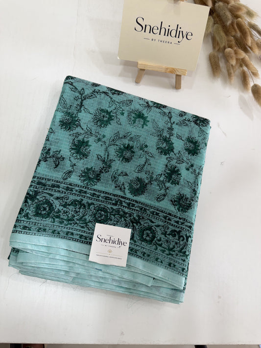 Floral prints - Sky Blue