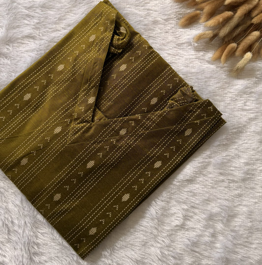 Mehendi Green Raw Silk